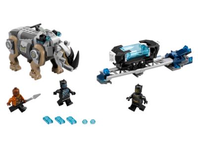 76099 LEGO Black Panther Rhino Face-Off by the Mine