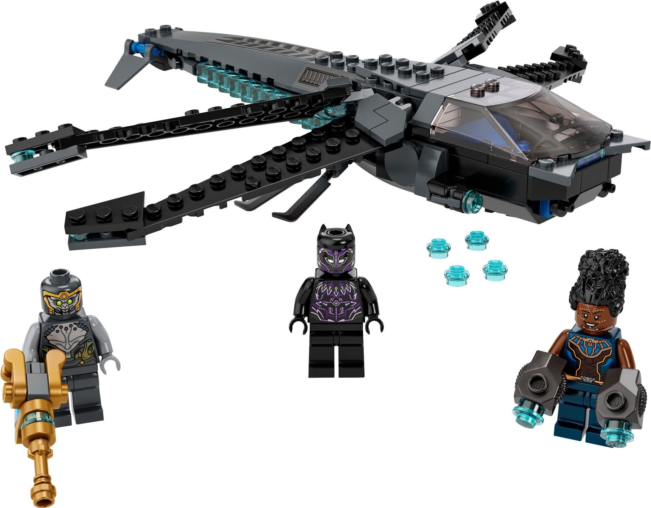 sold with his weapons - sh735 Dark Blue Top Lego Figure Shuri 