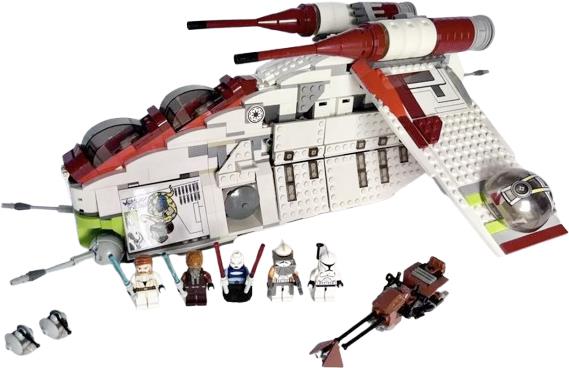 LEGO 7676 Star Wars The Clone Wars Republic Attack Gunship