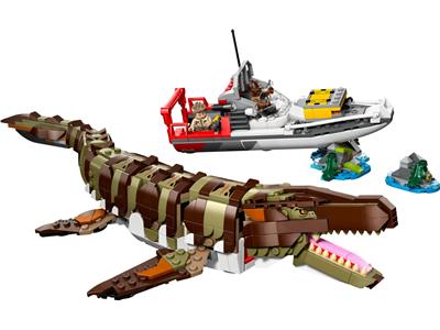 76974 LEGO Jurassic World Rebirth Brick-Built Mosasaurus Boat Mission thumbnail image