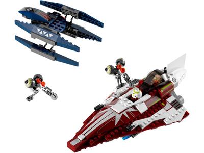 7751 LEGO Star Wars The Clone Wars Ahsoka's Starfighter and Droids