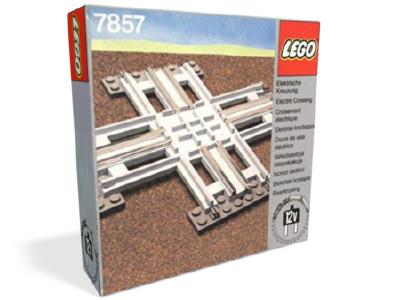 7857 LEGO Trains Crossing, Electric Rails Grey 12 V