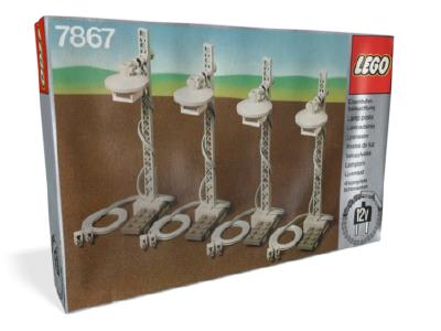 7867 LEGO Trains 4 Lighting Standards Electric 12 V