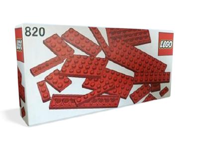 820 LEGO Red Plates Parts Pack