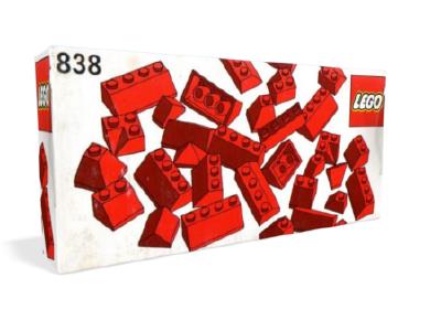 838 LEGO Red Roof Bricks Parts Pack, 45°