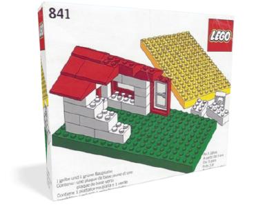 841 LEGO Baseplates, Green and Yellow