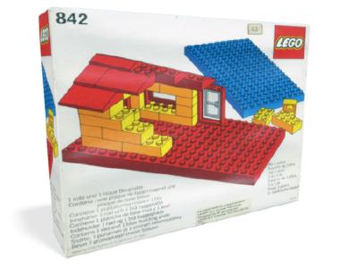 842 LEGO Baseplates, Red and Blue