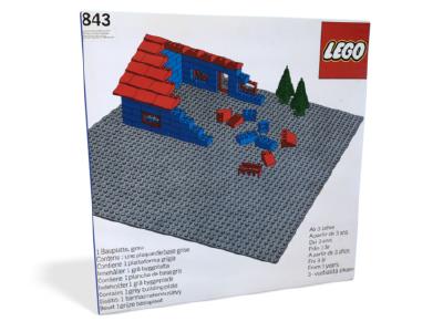 843 LEGO Baseplate, Grey