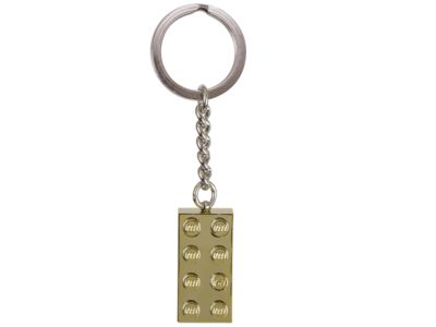 850808 LEGO Gold 2x4 Stud Key Chain