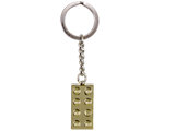 850808 LEGO Gold 2x4 Stud Key Chain