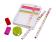 Classic Stripes Pink Stationery Set thumbnail