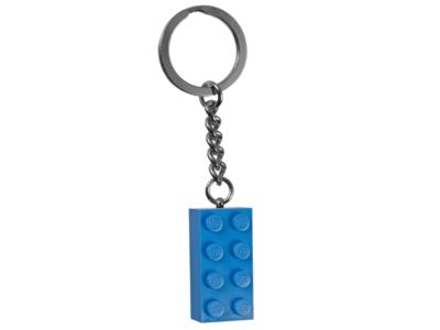 852274 LEGO Light Blue Brick Key Chain