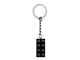 2x4 Black Metal Keyring Key Chain thumbnail