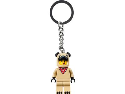 854158 LEGO French Bull Dog Guy Key Chain