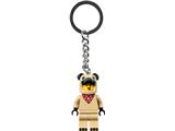 854158 LEGO French Bull Dog Guy Key Chain thumbnail image