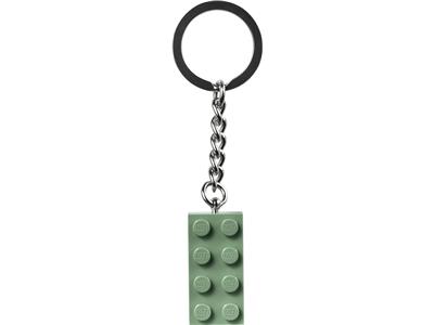 854159 LEGO 2x4 Sand Green Keyring Key Chain