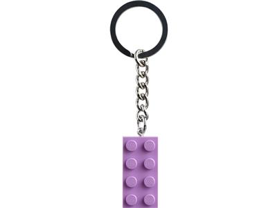 854304 LEGO Medium Lavender 2x4 Stud Key Chain thumbnail image