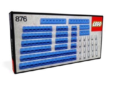 876 LEGO Technic Blue Beams with Connector Pegs