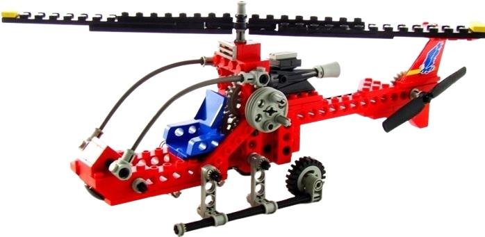 Red cheap lego helicopter