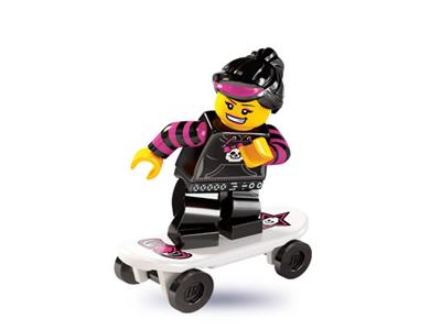 Lego skateboard best sale minifigure