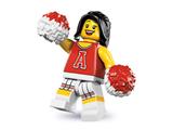 LEGO Minifigure Series 8 Red Cheerleader