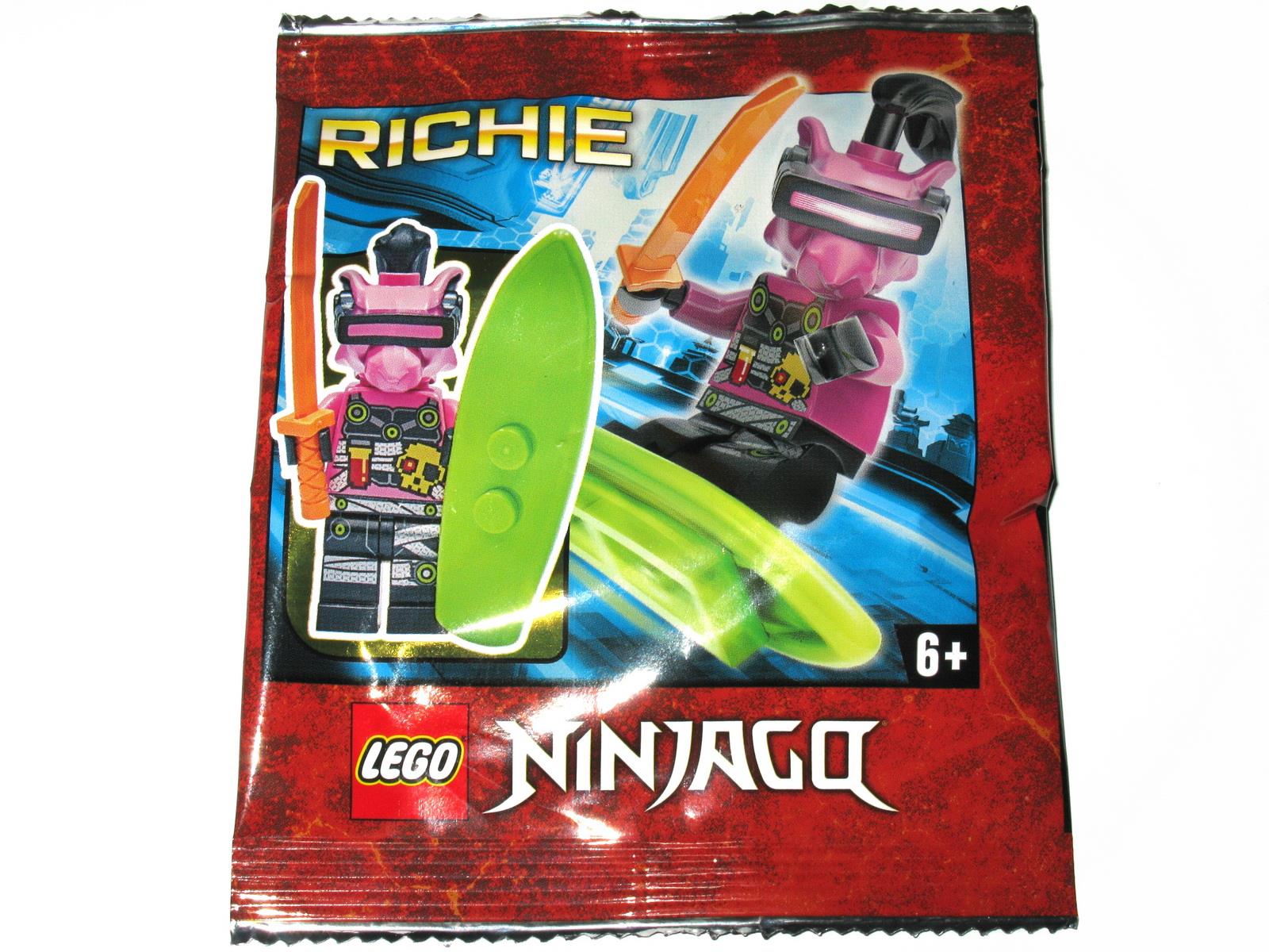 Lego® Ninjago Minifigur Richie mit Surfbrett Neu 