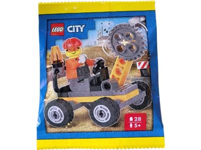 952502 LEGO City Construction Worker with Rotary Cutter thumbnail image