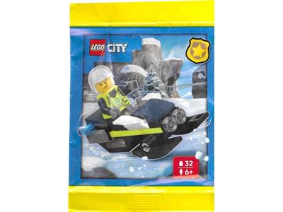 L0002220 LEGO City Police Officer with Snowmobile