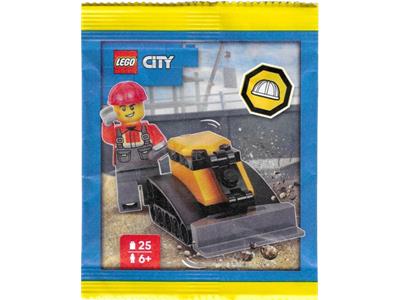 L0002221 LEGO City Construction Worker with Bulldozer