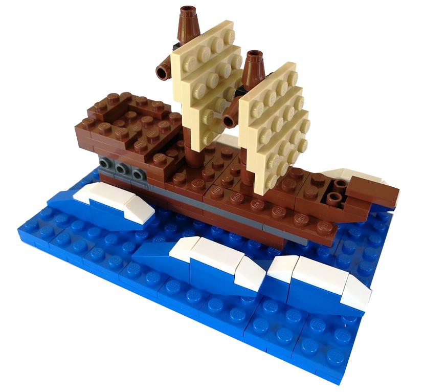 Lego micro sales pirate ship